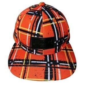 Brimmz Plaid Fitted Cap Hat Snapback Size Small Youth Boy Girl New